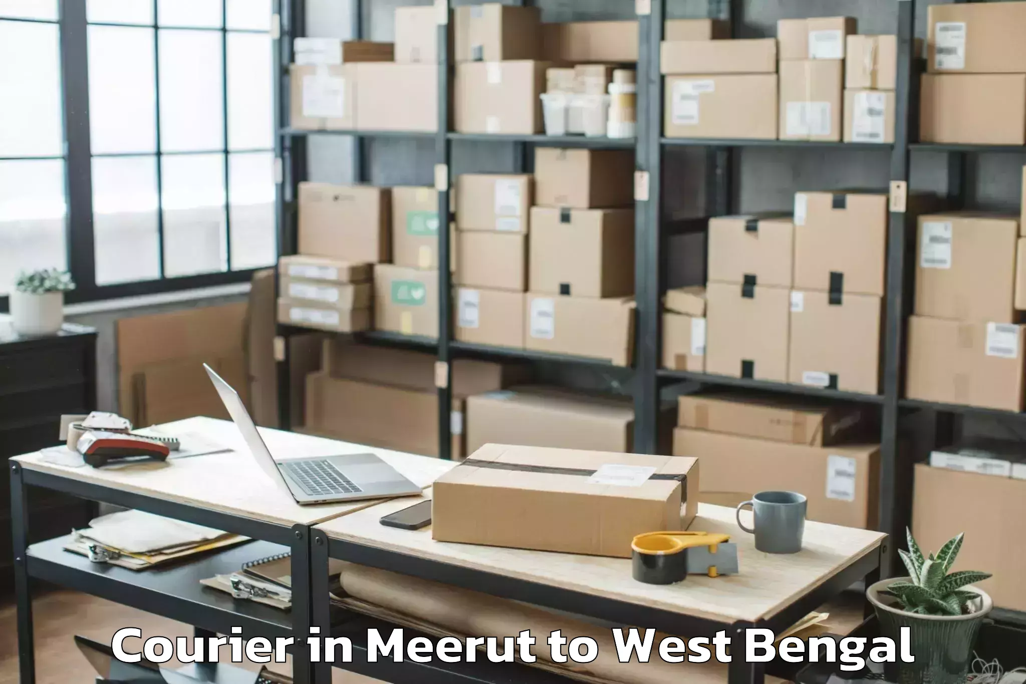 Book Your Meerut to Domjur Courier Today